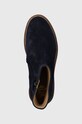 Детские замшевые ботинки Pom D'api SISTER BOOTS тёмно-синий P1EFDZ0401.35.38