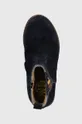 tmavomodrá Detské semišové topánky Pom D'api CITY FLORA