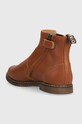 Fete Pom D'api cizme chelsea din piele pentru copii CITY JODZIP P1IEBN04R2.28.30 maro