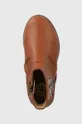 коричневий Дитячі шкіряні черевики Pom D'api