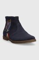 Pom D'api cizme din piele intoarsa pentru copii P1IKED0403.31.34 bleumarin AW23