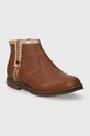 Дитячі шкіряні черевики Pom D'api CITY LOCK P1ILBS0401.24.27 коричневий AW23