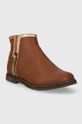 Pom D'api ghete din piele pentru copii CITY LOCK P1ILBS0401.28.30 maro AW23