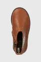 коричневый Детские кожаные ботинки Pom D'api TRIP JODZIP