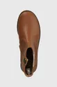 коричневый Детские кожаные ботинки Pom D'api TRIP JODZIP