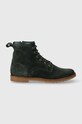 Pom D'api cizme din piele intoarsa pentru copii TRIP HI LACE cu snur verde P1JIDZ0402.35.38