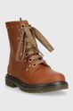 Детские кожаные полусапожки Pom D'api SID HI STUD P1MABN0401.24.27 коричневый AW23