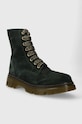 Pom D'api workery zamszowe dziecięce CLAP RANGER P1NBDZ0404.35.38 zielony AW23