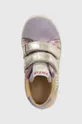 фіолетовий Дитячі шкіряні кросівки Pom D'api