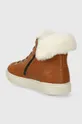 Дитячі шкіряні зимові черевики Pom D'api SWAG ZIP FUR Халяви: Натуральна шкіра Внутрішня частина: Вовна Підошва: Синтетичний матеріал