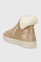 Dziewczynka Pom D'api buty zimowe zamszowe dziecięce SWAG ZIP FUR P1QDDF0402.31.34 beżowy
