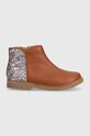 Дитячі черевики Pom D'api RETRO BACK лицьова шкіра коричневий P1ZGBQ0401.28.30