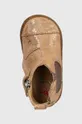 бежевый Детские замшевые ботинки Shoo Pom