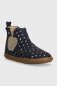 Detské semišové topánky chelsea Shoo Pom P4ACDJ0402.26.27 tmavomodrá AW23