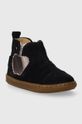 Shoo Pom cizme din piele intoarsa pentru copii P4ATDY0403 bleumarin AW23