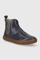 Shoo Pom botki zamszowe dziecięce P4KCAA0404.28.34 niebieski AW23