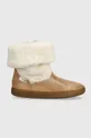 коричневий Дитячі замшеві зимові черевики Shoo Pom Для дівчаток