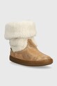 Shoo Pom cizme de iarna pentru copii din piele intoarsa P4KLDN0403.25.27 maro AW23