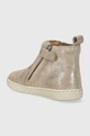 DÍVKA Dětské semišové kotníkové boty Shoo Pom P4KNAA0404.25.27 béžová