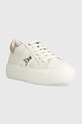 Patrizia Pepe sneakersy skórzane dziecięce PPJ760 biały AW23