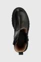 čierna Detské kožené topánky chelsea Patrizia Pepe