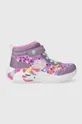 fioletowy Skechers sneakersy skórzane UNICORN DREAMS Dziewczęcy
