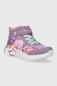 Kožené tenisky Skechers UNICORN DREAMS fialová