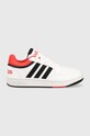 Detské tenisky adidas Originals HOOPS 3. K imitácia kože biela GZ9673