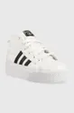 Παιδικά πάνινα παπούτσια adidas Originals NIZZA PLATFORM MID λευκό