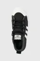 fekete adidas Originals gyerek sportcipő NIZZA PLATFORM MID