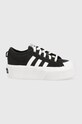 adidas Originals scarpe da ginnastica bambini NIZZA PLATFORM C Planet friendly nero GY9959