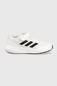 adidas sneakers pentru copii RUNFALCON 3. EL K textil alb HP5868