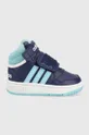 μπλε Παιδικά αθλητικά παπούτσια adidas Originals HOOPS MID 3.0 AC I Παιδικά