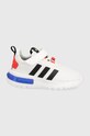 Дитячі кросівки adidas RACER TR23 EL I імітація лицьової шкіри білий IG4916