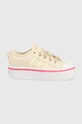 adidas Originals tenisówki dziecięce NIZZA PLATFORM C syntetyczny beżowy IF5144