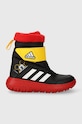 adidas cizme de iarna pentru copii IG7189 Winterplay Mickey C CBLACK/FTWWHT imitatie de piele negru IG7189