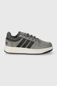 Παιδικά αθλητικά παπούτσια adidas Originals HOOPS 3.0 K απομίμηση λείου δέρματος γκρί IF7748