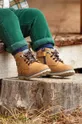 żółty Mayoral buty zimowe skórzane dziecięce Dziecięcy