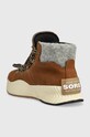Chłopiec Sorel buty zimowe zamszowe dziecięce YOUTH ONA CONQUEST FELT 1979091 brązowy