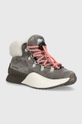 Sorel scarpe invernali in pelle scamosciata bambino/a 1979101 YOUTH ONA CONQUEST FELT grigio