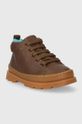Detské kožené poltopánky Camper Brutus FW K900291 hnedá AW23