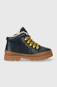 Camper ghete de iarna pentru copii din piele K900313 Brutus Kids cu snur bleumarin K900313.28.38