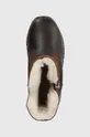 коричневый Детские кожаные зимние ботинки Emu Australia K12941 Baker