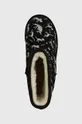 czarny Emu Australia buty zimowe skórzane dziecięce K12948 Reflective Dino Brumby