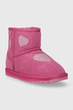 Emu Australia śniegowce zamszowe dziecięce K12958 Barton Heart K12958.Barton.Heart różowy AW23
