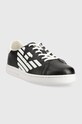 EA7 Emporio Armani gyerek bőr sportcipő XSX101.XOT46 fekete SS24