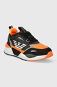 EA7 Emporio Armani scarpe da ginnastica per bambini XSX108.XOT47 arancione AW23