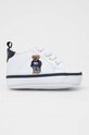Polo Ralph Lauren buty niemowlęce imitacja skóry licowej biały RL100690