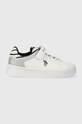 Παιδικά αθλητικά παπούτσια U.S. Polo Assn. απομίμηση λείου δέρματος λευκό BRYGIT001.27.34