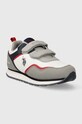 Παιδικά αθλητικά παπούτσια U.S. Polo Assn. NOBIK009C.27.34 γκρί AW23